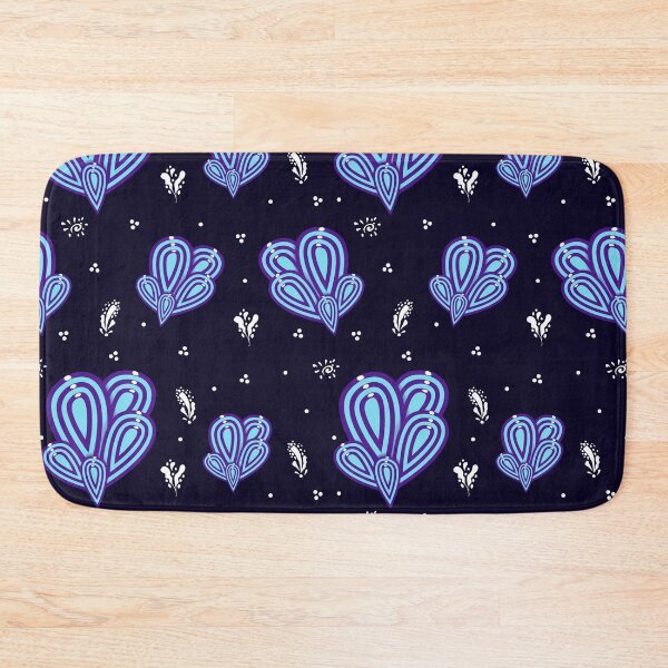 Item preview, Abstract zentangle pattern in blue,  violet and white colours designed and sold by irisman.