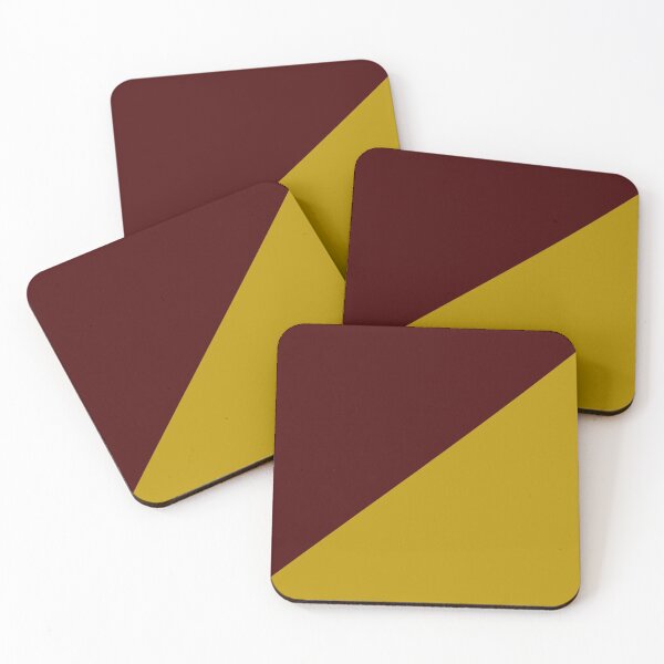 Item preview, Maroon And Yellow Geometrical designed and sold by TheArtism.