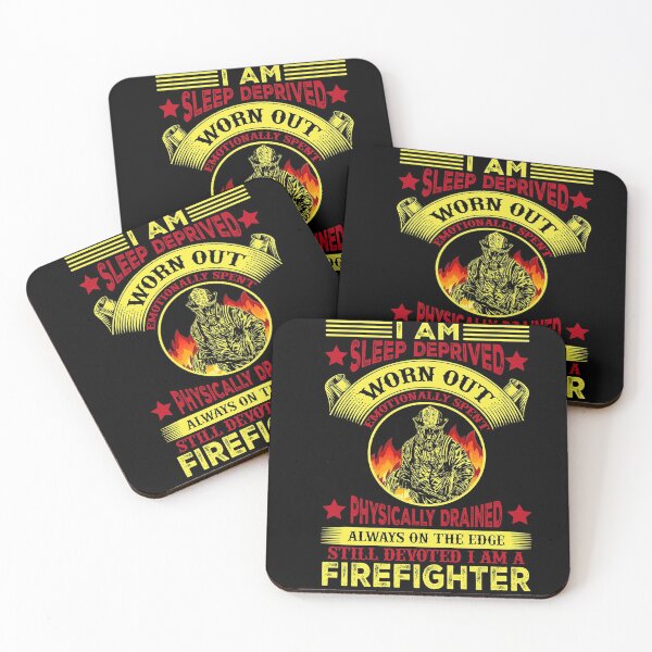 Item preview, I am sleep deprived physically drained still devoted I am a firefighter   designed and sold by lil wazabi.