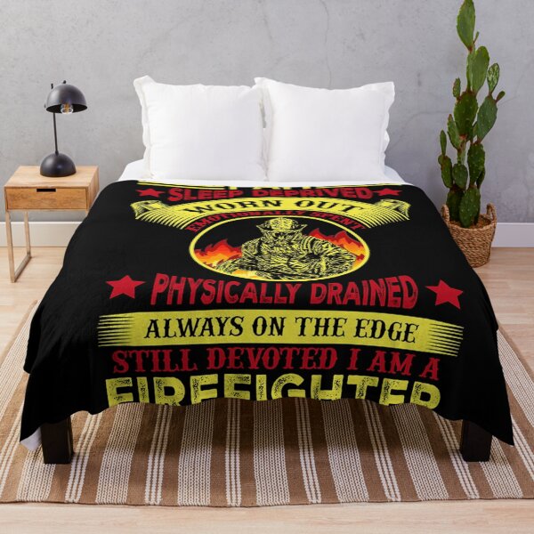 Item preview, I am sleep deprived physically drained still devoted I am a firefighter   designed and sold by lil wazabi.