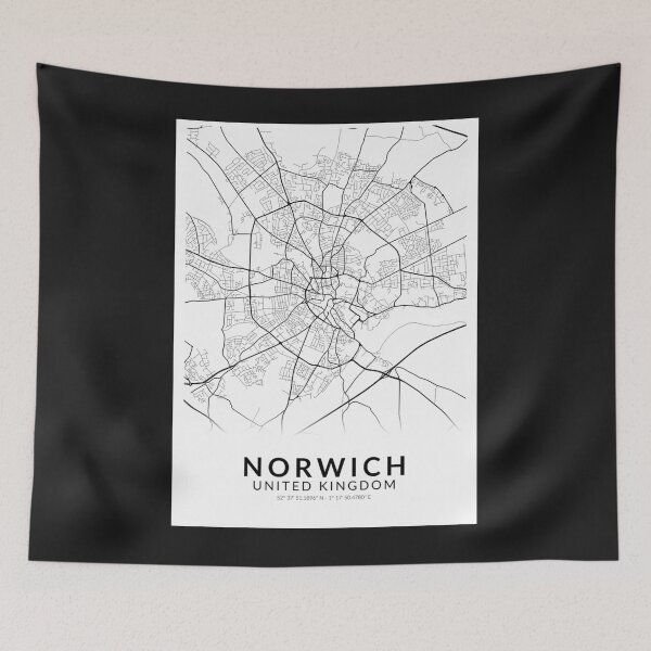 Item preview, Norwich City Map   designed and sold by RedBrickDesign.