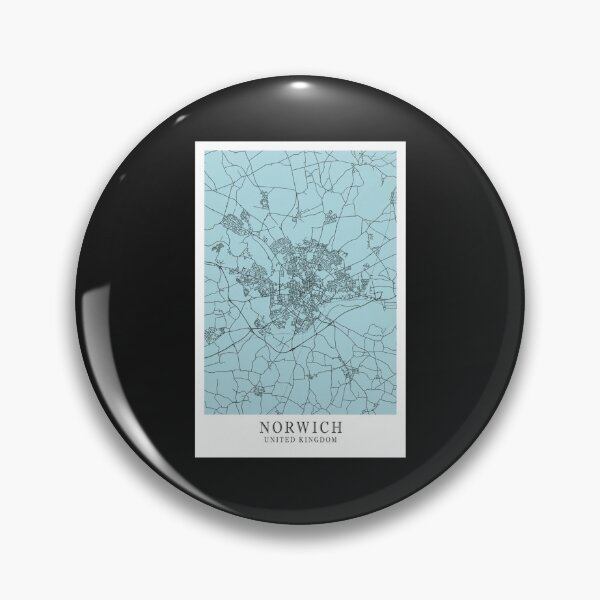 Item preview, Norwich City Street Map - England UK        designed and sold by RedBrickDesign.
