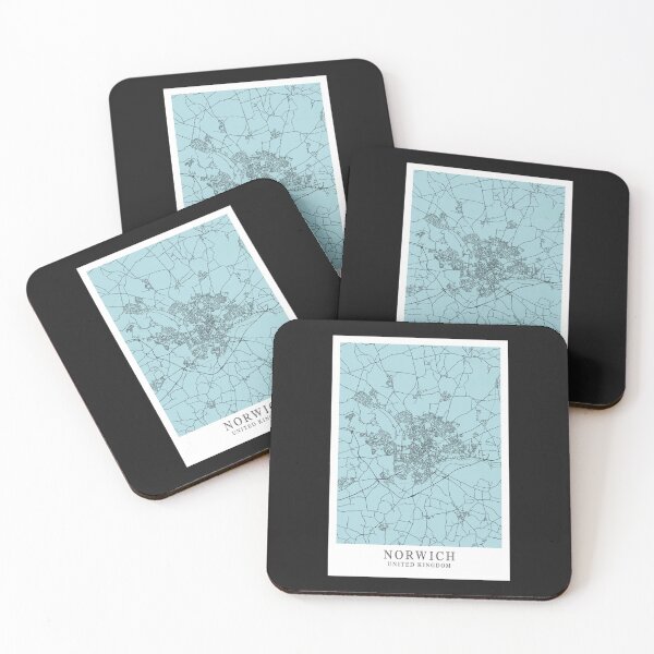 Item preview, Norwich City Street Map - England UK        designed and sold by RedBrickDesign.