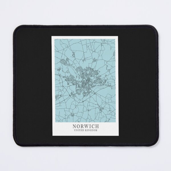 Item preview, Norwich City Street Map - England UK designed and sold by RedBrickDesign.