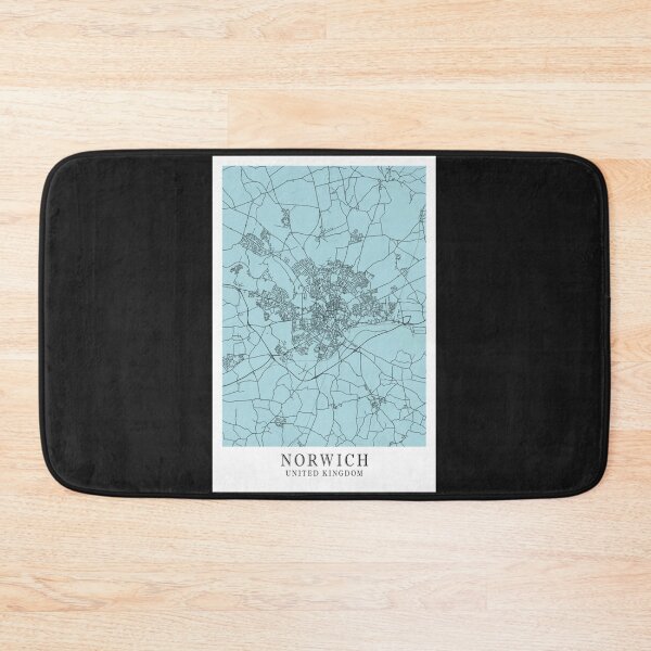 Item preview, Norwich City Street Map - England UK        designed and sold by RedBrickDesign.
