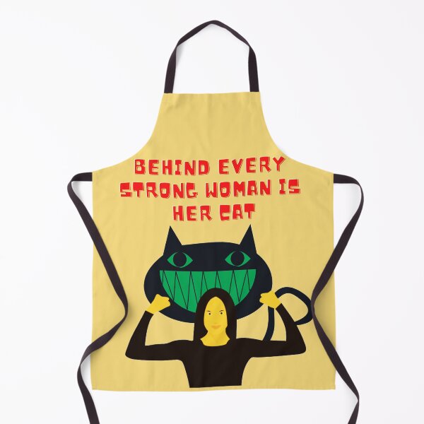 Item preview, BEHIND EVERY STRONG WOMAN IS HER CAT designed and sold by LaBelleMaison.