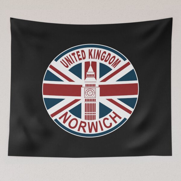 Item preview, Norwich United Kingdom UK Union Jack British Flag   designed and sold by RedBrickDesign.