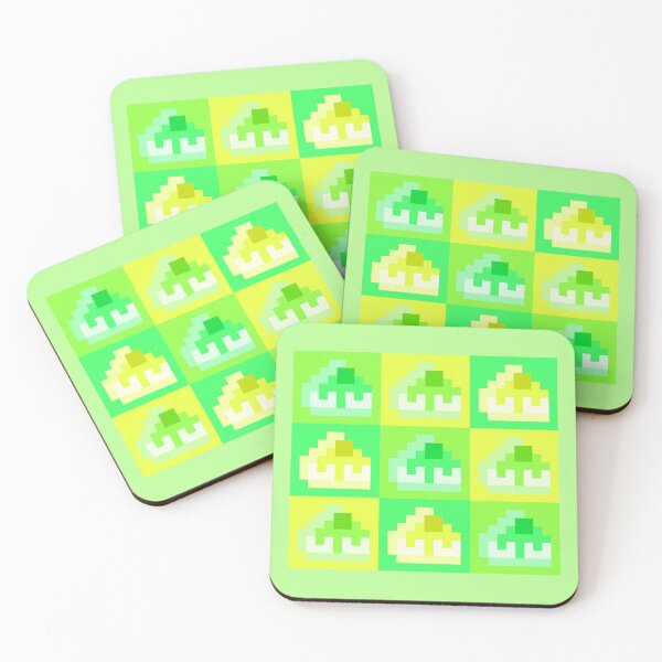 Item preview, Colorful Pixel Cheescakes, Green and Yellow designed and sold by rin3d .