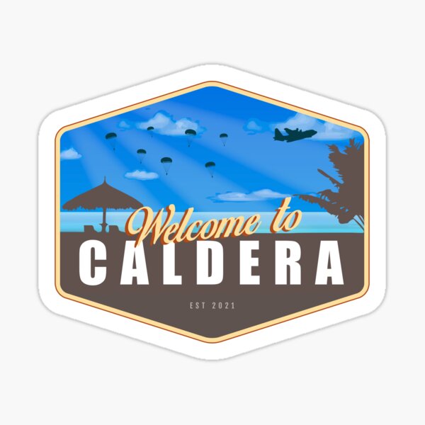 Warzone - Bienvenido a Caldera Pegatina