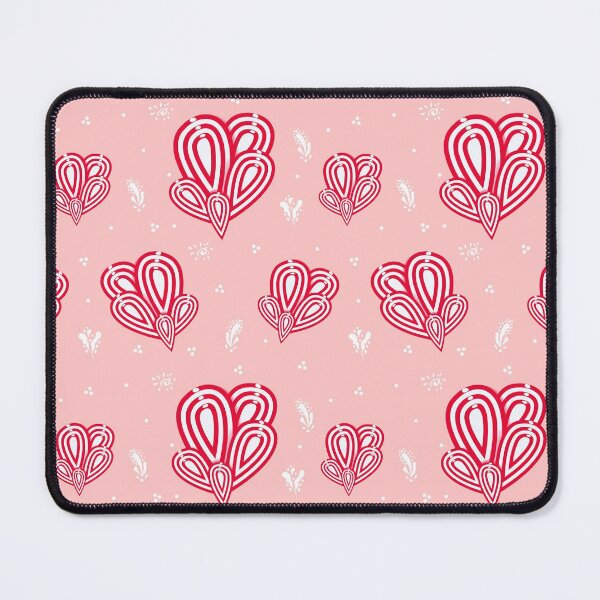 Item preview, Abstract zentangle pattern in red, pink and white colours designed and sold by irisman.