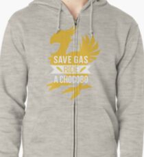 Save Gas Ride a Chocobo Zipped Hoodie
