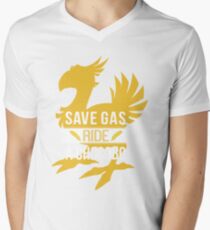 Save Gas Ride a Chocobo Men's V-Neck T-Shirt