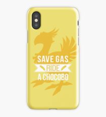 Save Gas Ride a Chocobo iPhone Case