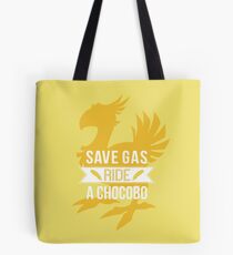 Sauver Gas Ride un Chocobo Tote bag