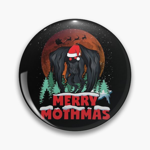 Item preview, Merry Mothmas - Cute Christmas Mothman Cryptid designed and sold by NatIntrovertSoc.