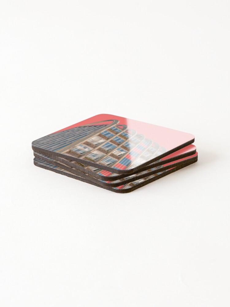 Thumbnail 4 of 5, Coasters (Set of 4), The Toast Rack Red designed and sold by eyeshoot.
