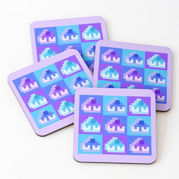 Item preview, Colorful Pixel Cheescakes, Blue and Purple designed and sold by rin3d .
