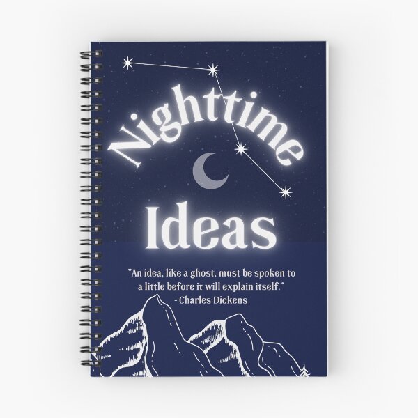 Item preview, Nighttime Ideas - Idea Journal to keep at the bedside designed and sold by bycawalker.