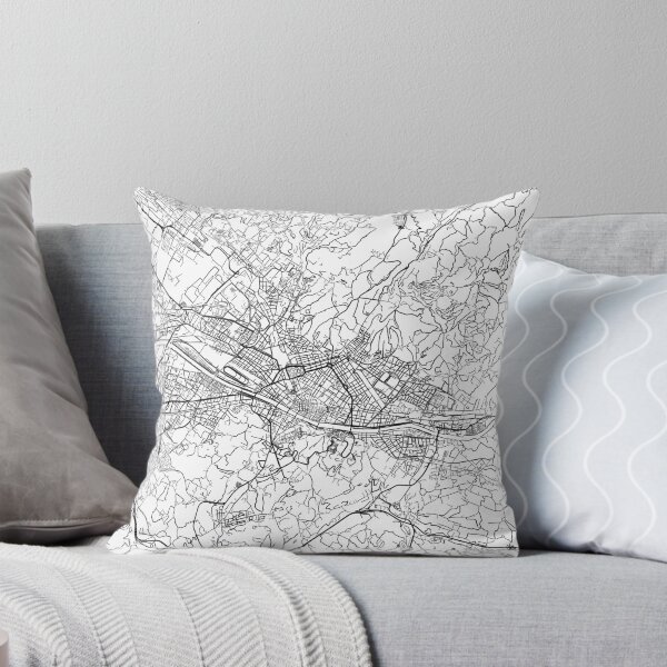 Item preview, Florence map minimalist in black and white designed and sold by DesireeVDA.