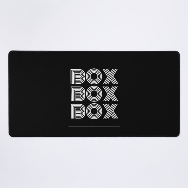 Item preview, "Box Box Box" F1 jargon ( white text ) designed and sold by TheF1Racing.