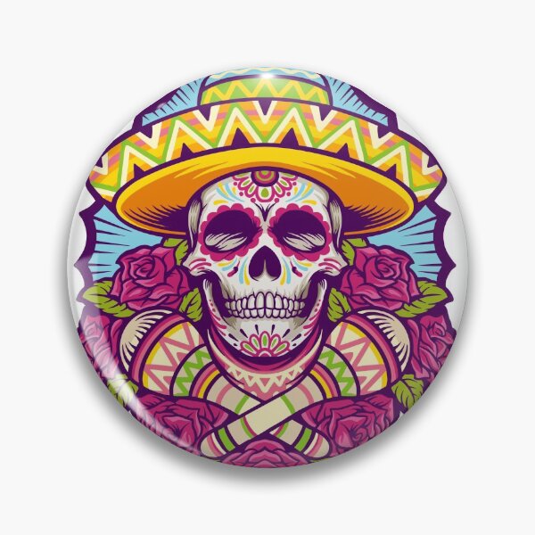 Item preview, dia de los muertos sombrero designed and sold by Precious Chinula.