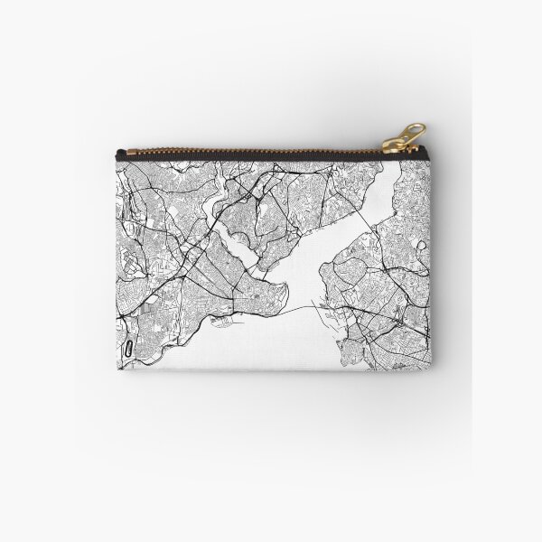 Item preview, Istanbul map minimalist in black and white designed and sold by DesireeVDA.