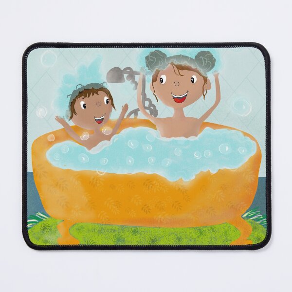 Item preview, Kids enjoying bathtime designed and sold by Kreajuut.