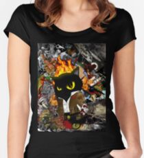 Cat Behemoth (Master & Margarita) Women's Fitted Scoop T-Shirt