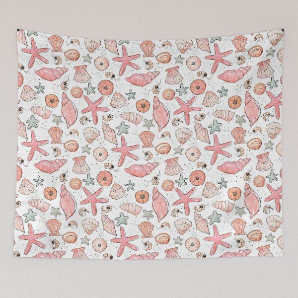 Item preview, Seashells and Shrimp designed and sold by RebeccaFlaherty.