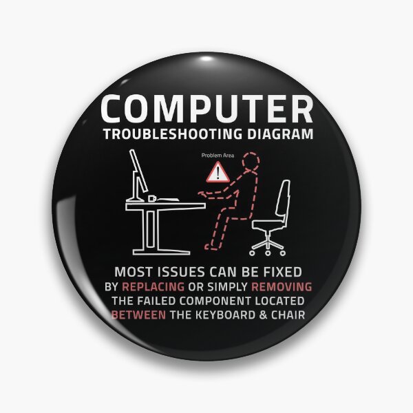 Item preview,  Funny Computer IT Troubleshooting Repair Guide Sarcastic PC MAC designed and sold by FunWearVM.