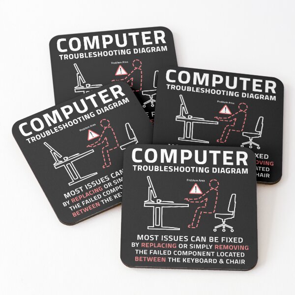 Item preview,  Funny Computer IT Troubleshooting Repair Guide Sarcastic PC MAC designed and sold by FunWearVM.