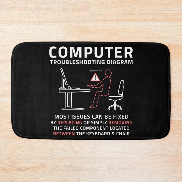 Item preview,  Funny Computer IT Troubleshooting Repair Guide Sarcastic PC MAC designed and sold by FunWearVM.