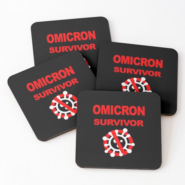 Item preview, Omicron Survivor, Omikron, Survived Omicron Virus Variant 2021 2022, Vaccination Complete, Fully Vaccinated, Vaccine Saves Lives, Dark designed and sold by Max-Wear.