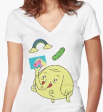 It Smells Just Like Uh Pickle Women's Fitted V-Neck T-Shirt