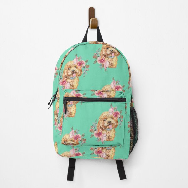 Item preview, Cute Labradoodle Puppy Dog with Flowers  designed and sold by adriana-holmes.