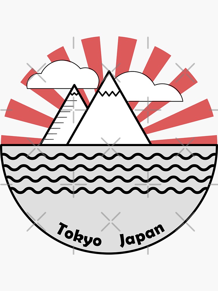 "Tokyo Japan Sticker" Sticker for Sale by StudioCiv Redbubble