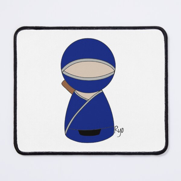Item preview, Blue Ninja , Japanese Male Kokeshi Doll designed and sold by lmcvinco.