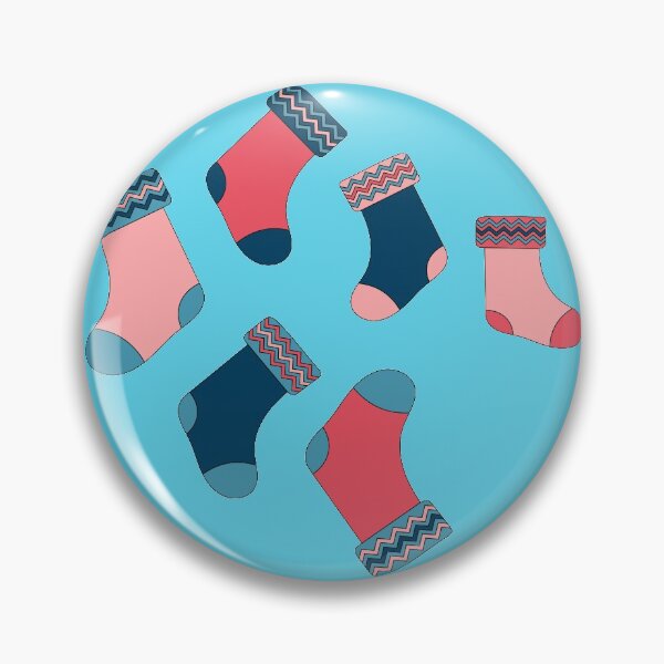 Item preview, Blue Christmas Socks Pattern designed and sold by parazitgoodz.