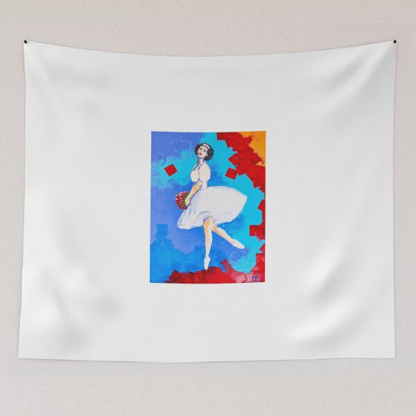 Item preview, Ballerina with a bouquet of scarlet roses designed and sold by Natalia_Shchip.
