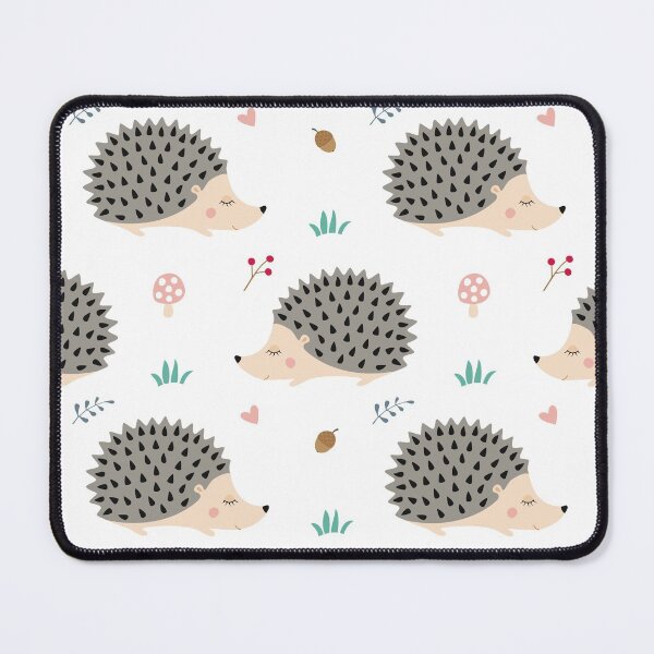 Item preview, Cute Hedgehog Print on White Background. designed and sold by cgroenewald.