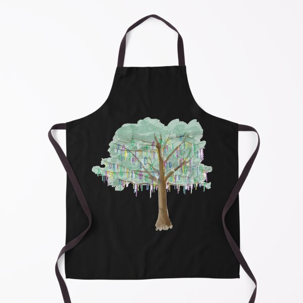 Item preview, Mardi Gras Tree - watercolor   designed and sold by GracefullyLA.