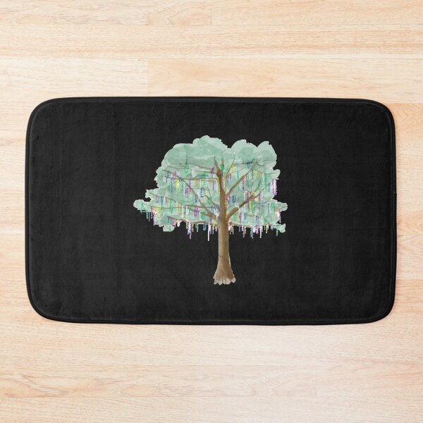 Item preview, Mardi Gras Tree - watercolor   designed and sold by GracefullyLA.