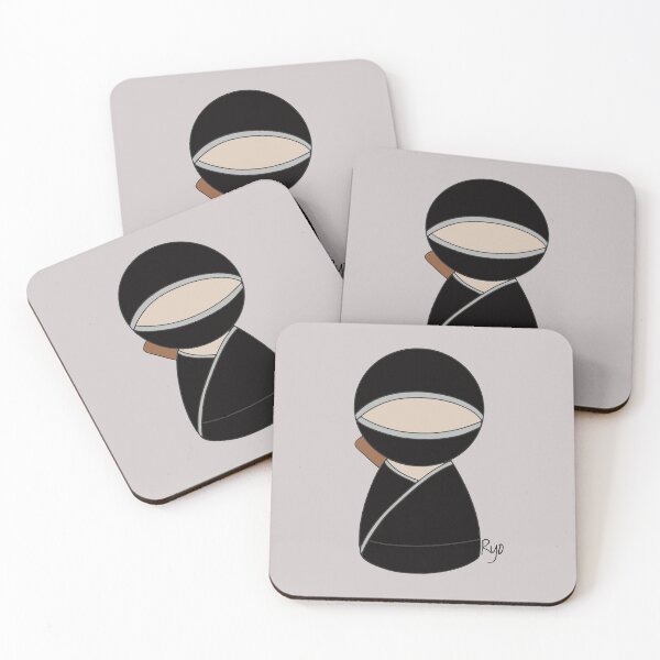 Item preview, Black Ninja , Japanese Male Kokeshi Doll designed and sold by lmcvinco.