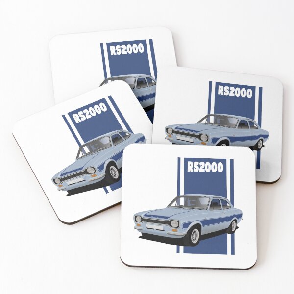 Item preview,  Ford Escort Mk1 RS2000 Olympic Blue Art Illustration designed and sold by Hamilton illustrations.
