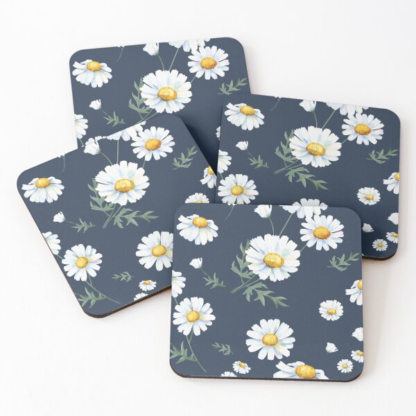 Item preview, White daisy pattern designed and sold by Sneh Universe.