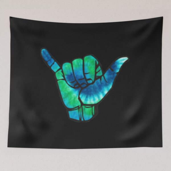 Item preview, Blue and Green Tie Dye Hang Tide   designed and sold by GracefullyLA.