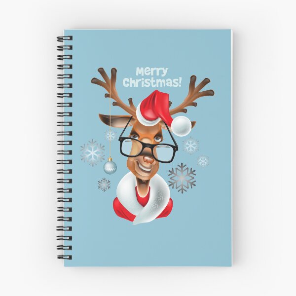Artikelvorschau, Rentier Weihnachtsmann - Frohe Weihnachten entworfen und verkauft von Marie Young.