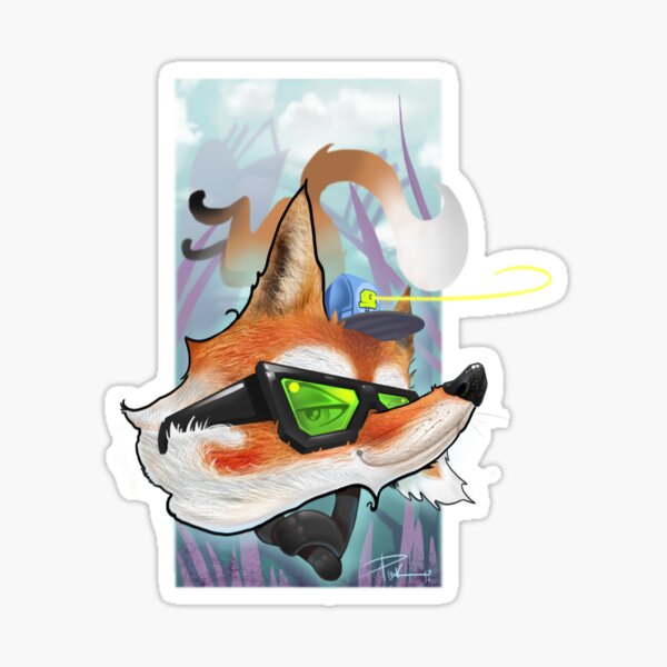 fox Pegatina