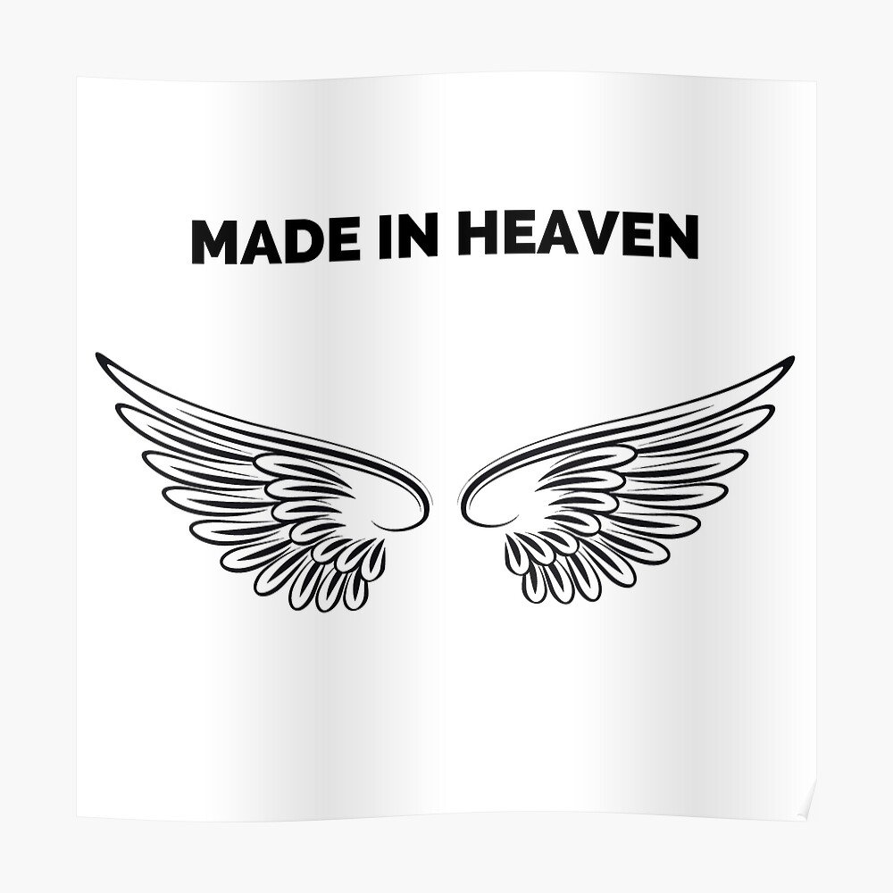 Made in heaven T-shirt, un match fait au paradis Sticker for Sale by  BurnthatDown