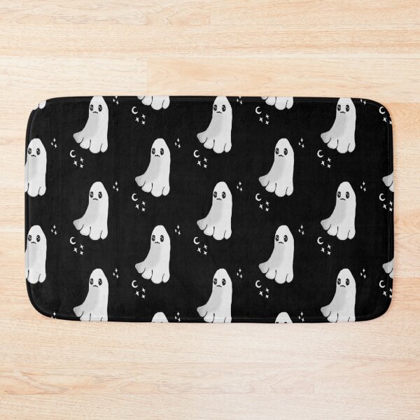 Item preview,  Cute spooky ghost Black background designed and sold by DemonicGloom.